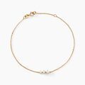 Histoire d'Or Bracelet Tryphena Or Jaune Diamant Synth&eacute;tique