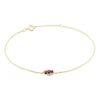 Histoire d'Or Bracelet Trinitie Or Jaune Rubis Diamant