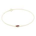 Histoire d'Or Bracelet Trinitie Or Jaune Rubis Diamant