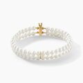 Bracelets sur Grenoble : Histoire d'Or Bracelet Silene 2 Rangs Or Jaune Perle De Culture