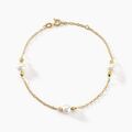Histoire d'Or Bracelet Cannelle Or Jaune Perle De Culture