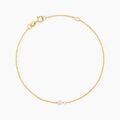 Histoire d'Or Bracelet Or Jaune Gentiane Perle