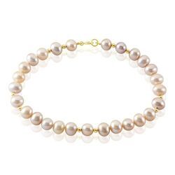 Histoire d'Or Bracelet Multicolore Or Jaune Perle De Culture