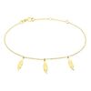 Histoire d'Or Bracelet Indian Nature Feuilles Or Jaune