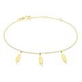 Histoire d'Or Bracelet Indian Nature Feuilles Or Jaune