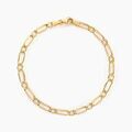 Histoire d'Or Bracelet Ophelio Maille Alternee 1/1 Or Jaune