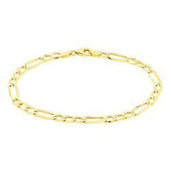 Histoire d'Or Bracelet Or Jaune Maille Altern&eacute;e 1/3