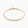 Bracelets sur Grenoble : Histoire d'Or Bracelet Or Jaune Izel Maille Anglaise