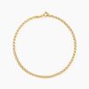 Histoire d'Or Bracelet Capucin Or Jaune Maille Marine Plate