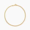 Histoire d'Or Bracelet Capucin Or Jaune Maille Marine Plate