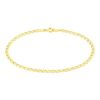Histoire d'Or Bracelet Capucin Or Jaune Maille Marine Plate