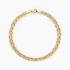 Histoire d'Or Bracelet Capucin Or Jaune Maille Marine Plate