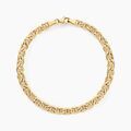 Histoire d'Or Bracelet Capucin Or Jaune Maille Marine Plate
