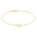 Bracelets sur Grenoble : Histoire d'Or Bracelet Or Jaune Pervenche Nacre