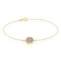Bracelets sur Grenoble : Histoire d'Or Bracelet Lucky Gems Or Jaune Calcedoine