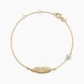 Histoire d'Or Bracelet Powoo Or Jaune Strass