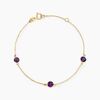 Histoire d'Or Bracelet Cressida Or Jaune Amethyste Violet
