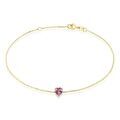 Bracelets sur Grenoble : Histoire d'Or Bracelet Salona Or Jaune Amethyste
