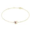 Histoire d'Or Bracelet Eliana Or Jaune Am&eacute;thyste Oxyde De Zirconium
