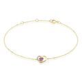 Histoire d'Or Bracelet Eliana Or Jaune Am&eacute;thyste Oxyde De Zirconium