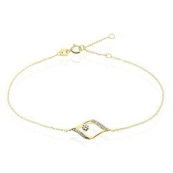 Histoire d'Or Bracelet Eye Or Jaune Oxyde De Zirconium