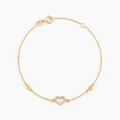Bracelets sur Grenoble : Histoire d'Or Bracelet Oleanne Or Jaune Oxyde De Zirconium