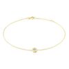 Histoire d'Or Bracelet Columbine Or Jaune Oxyde De Zirconium Blanc