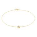 Histoire d'Or Bracelet Columbine Or Jaune Oxyde De Zirconium Blanc