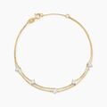 Histoire d'Or Bracelet Or Jaune Eclat D'etoile Oxyde De Zirconium