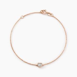 Histoire d'Or Bracelet Mon Premier Diamant Or Rose Diamant