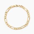 Bracelets sur Grenoble : Histoire d'Or Bracelet Or Jaune Maille Altern&eacute;e