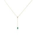 Histoire d'Or Collier Gracilia Or Jaune Emeraude Diamant