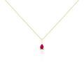 Histoire d'Or Collier Pluie D'Eclat Or Jaune Rubis