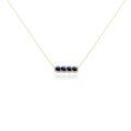 Histoire d'Or Collier Margaux Or Jaune Saphir Diamant