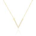 Histoire d'Or Collier Celene Or Jaune Oxyde De Zirconium