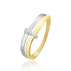 Histoire d'Or Bague Lisella Or Bicolore Diamant