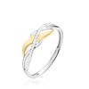 Histoire d'Or Bague Helene Or Bicolore Diamant