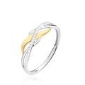 Histoire d'Or Bague Helene Or Bicolore Diamant