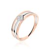 Histoire d'Or Bague Elsa Or Bicolore Diamant