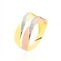 Histoire d'Or Bague Salima Or Bicolore Diamant