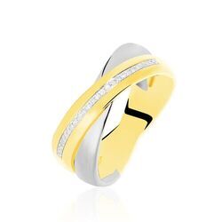 Histoire d'Or Bague Andrette Or Bicolore Diamant