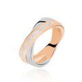 Histoire d'Or Bague Andrette Or Bicolore Diamant