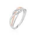 Histoire d'Or Bague Zinna Or Bicolore Diamant