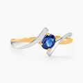 Histoire d'Or Bague Rosmunda Or Bicolore Saphir