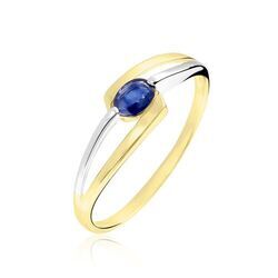 Histoire d'Or Bague Sylvene Or Bicolore Saphir