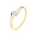 Histoire d'Or Bague Nesryne Or Bicolore Topaze