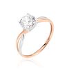 Histoire d'Or Bague Solitaire Micheline Or Bicolore Oxyde De Zirconium