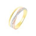 Histoire d'Or Bague Layan Or Tricolore Diamant