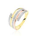 Histoire d'Or Bague Eleonore Or Tricolore Diamant