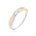 Histoire d'Or Bague Or Tricolore Peregrine Oxyde De Zirconium